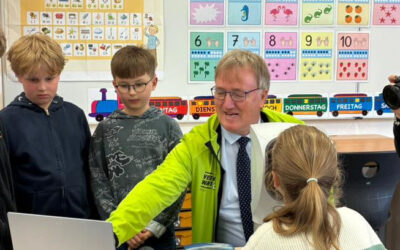 Pressetermin in der Grundschule Burgaltendorf